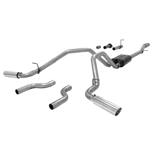 FLOWMASTER American Thunder Cat-Back Exhaust System Fits 2007-2013 Silverado/Sierra 1500 With 5.3L Engine Aggressive To Moder