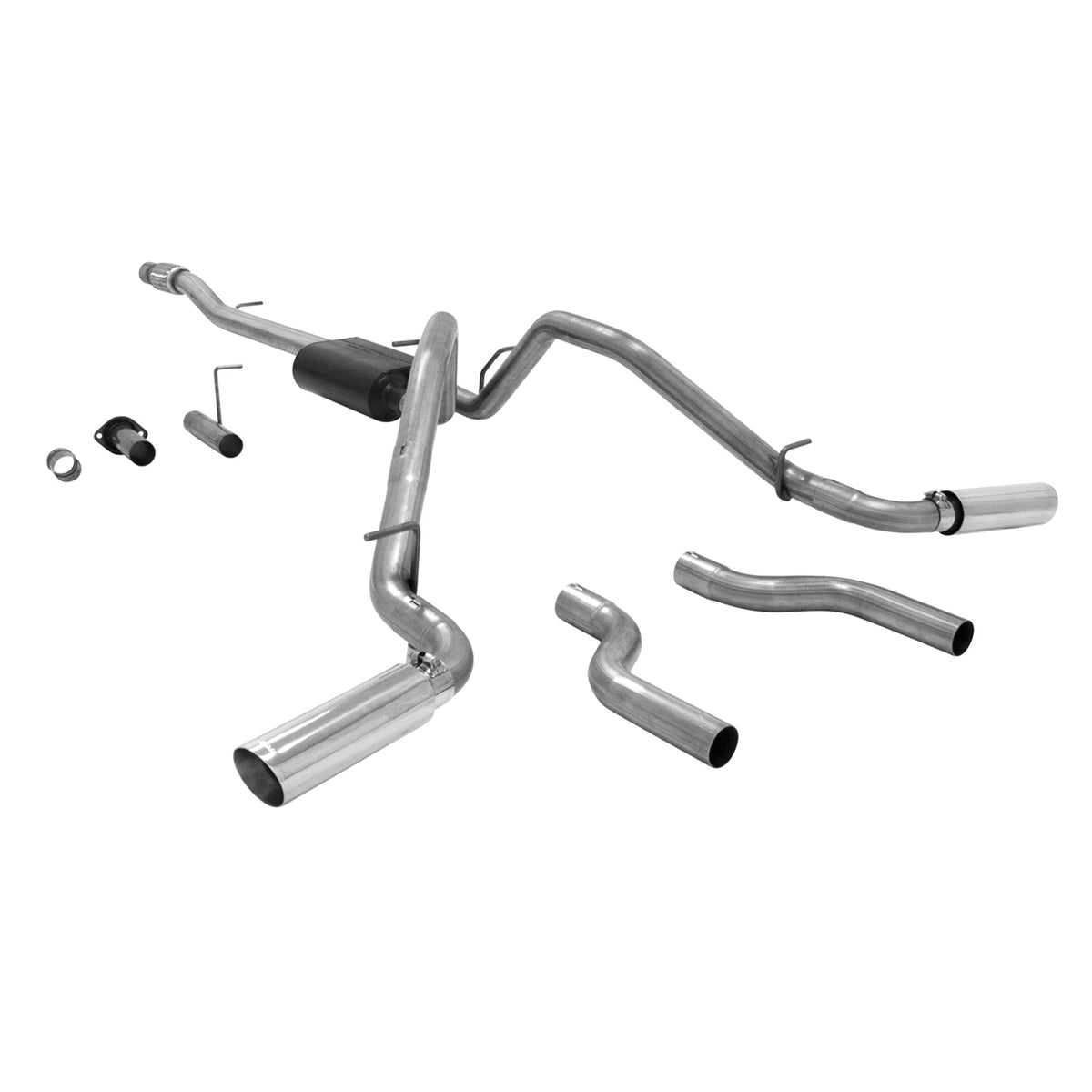 FLOWMASTER American Thunder Cat-Back Exhaust System Fits 2007-2013 Silverado/Sierra 1500 With 5.3L Engine Aggressive To Moder