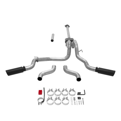 FLOWMASTER Outlaw Cat-Back Exhaust System Fits 2015-2020 Ford F-150 With 2.7L/3.3L/3.5L Ecoboost, 3.5L Tivct Or 5.0L Engine A