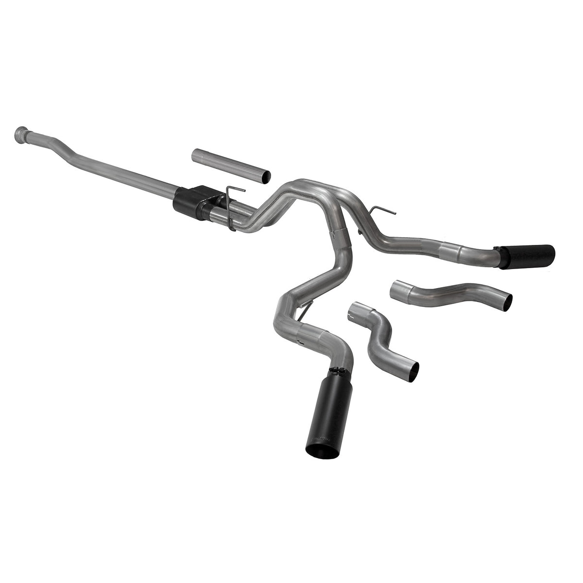 FLOWMASTER Outlaw Cat-Back Exhaust System Fits 2021-2025 Ford F-150 2.7L, 3.5L, 5.0L, 3.0 Inch Outlaw Dual Exit Stainless Ste