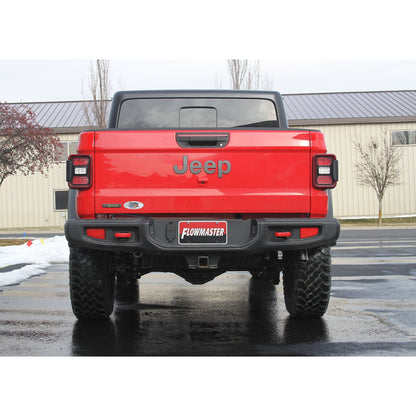FLOWMASTER American Thunder Cat-Back Exhaust System Fits 2021-2023 Jeep Gladiator 3.0-Liter Diesel, Filter-Back, Single Rear