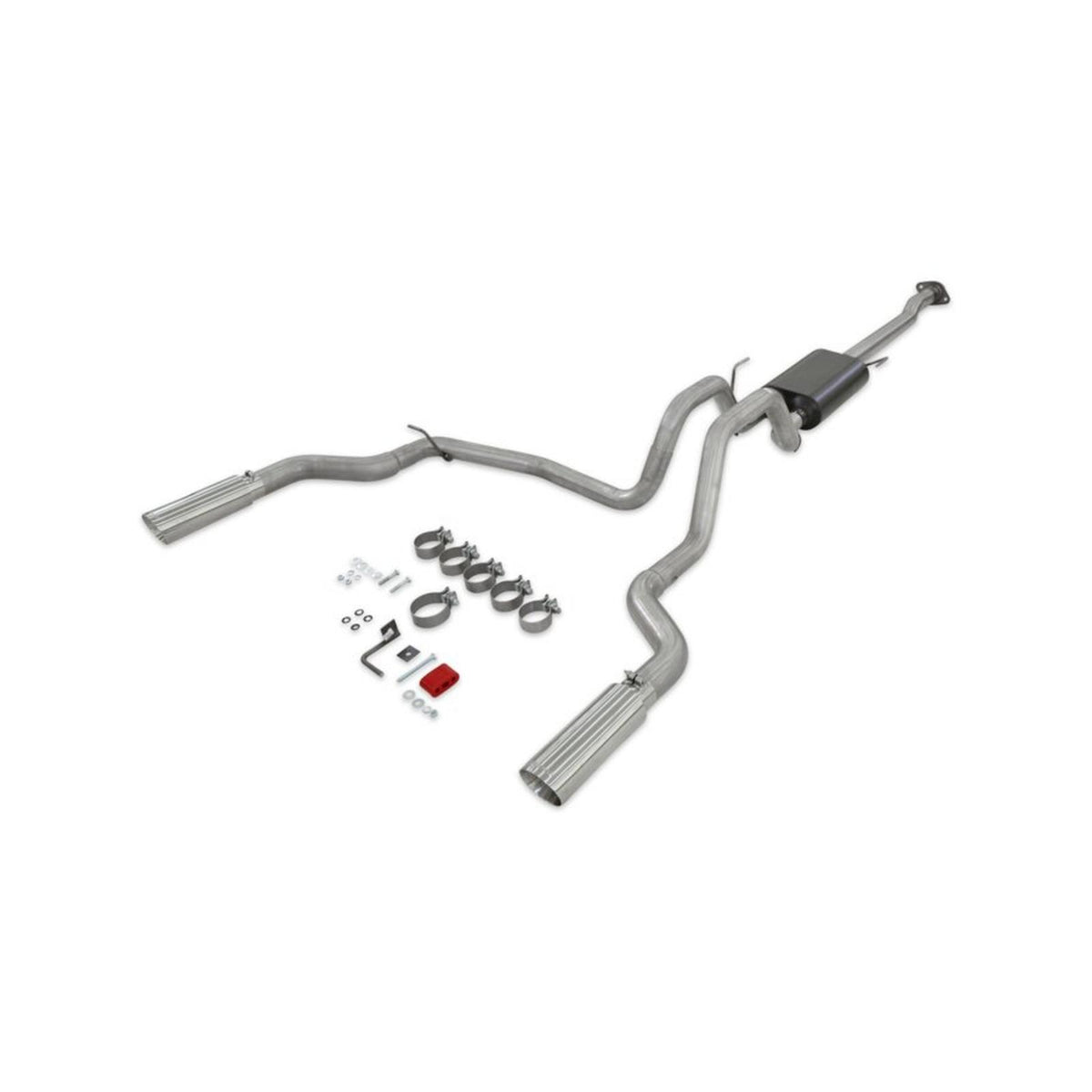 FLOWMASTER Force Ii Cat-Back Exhaust System Fits 2015-2020 Ford F-150 2.7L, 3.3L, 3.5L, 5.0-Liter, Force Ii Cat-Back, Dual Ou