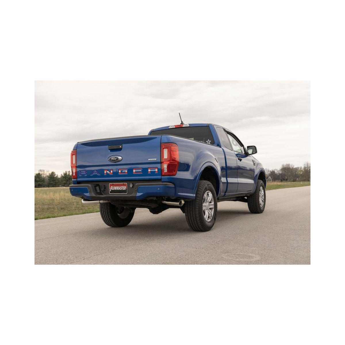 FLOWMASTER | American Thunder Cat-Back Exhaust System Fits 2019-2023 Ford Ranger 2.3-Liter, American Thunder, Cat-Back Dual Exit 2.5-Inch Stainless Steel Exhaust System | 818158