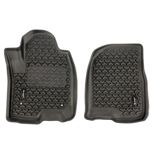 RUGGED RIDGE | 82901.32 | Floor Liner, Front, Black; 2019 Chevy Silverado Crew Cab