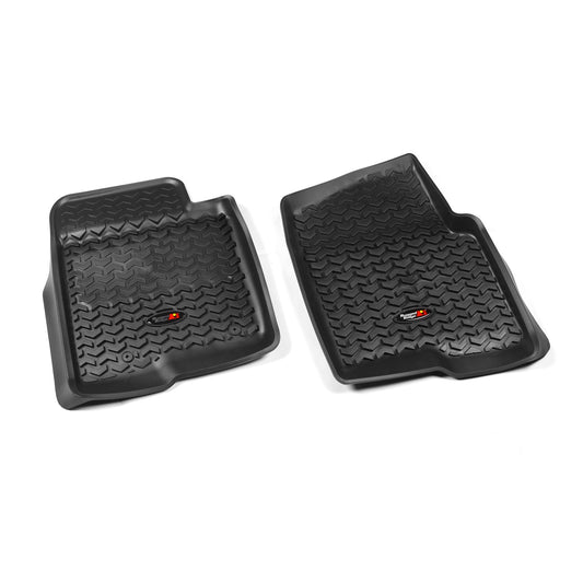 RUGGED RIDGE | 82902.31 | Floor Liner,Front Pair,Black,12-14 Ford F150 Single/Double Hook