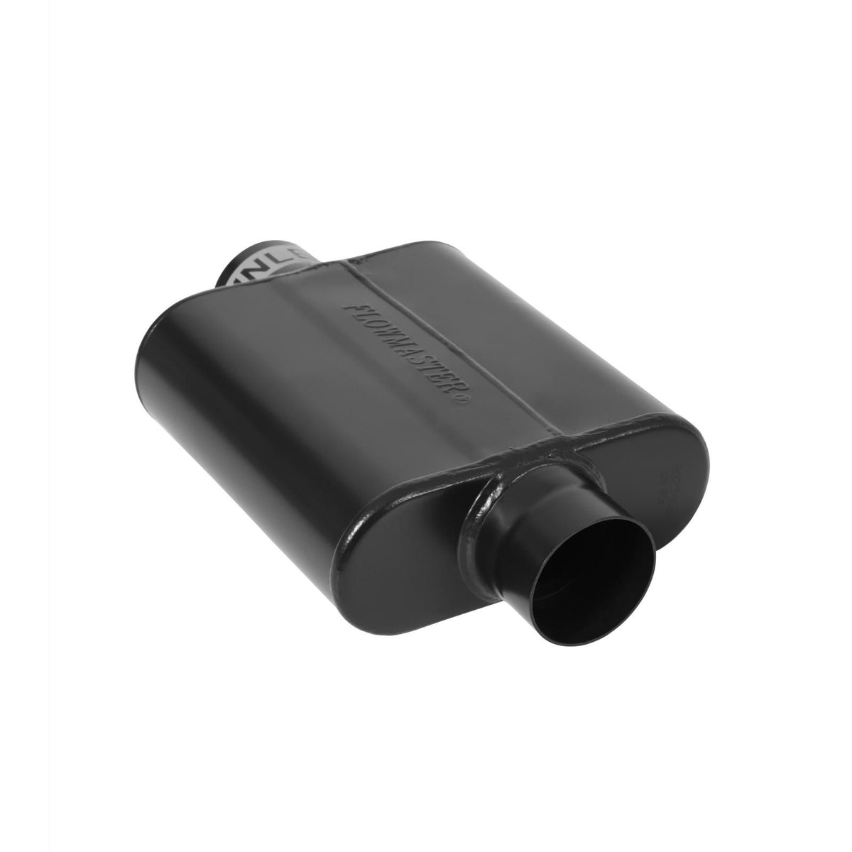 FLOWMASTER 40 Series Delta Force Race Muffler 40 Series Race Muffler 409SS 2.50 Center In 2.50 Center Out -Aggressive Sound