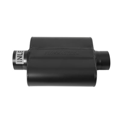 FLOWMASTER 40 Series Delta Force Race Muffler 40 Series Race Muffler 409SS 2.50 Center In 2.50 Center Out -Aggressive Sound