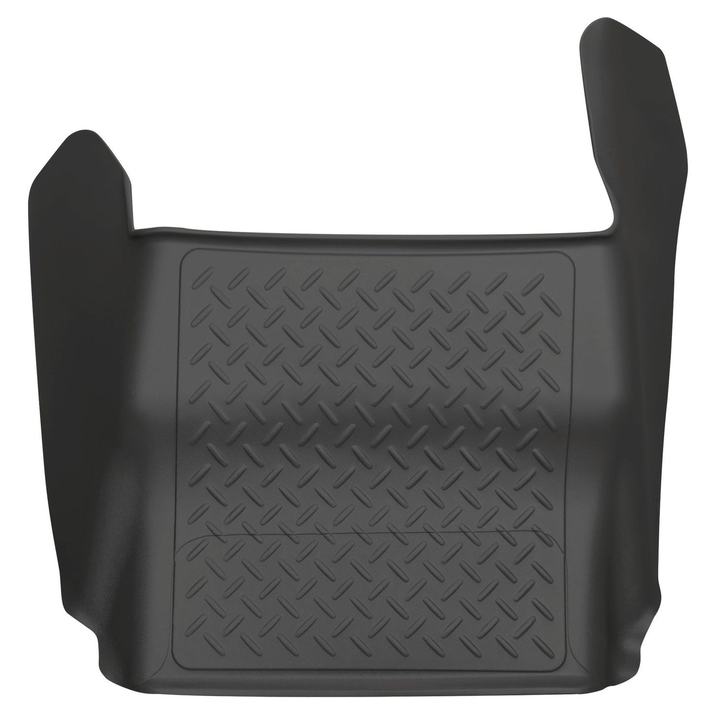 Husky Liners | Weatherbeater Center Hump Floor Liner For 2009-2014 F-150 Husky Liners | 83421 in black rubber material.