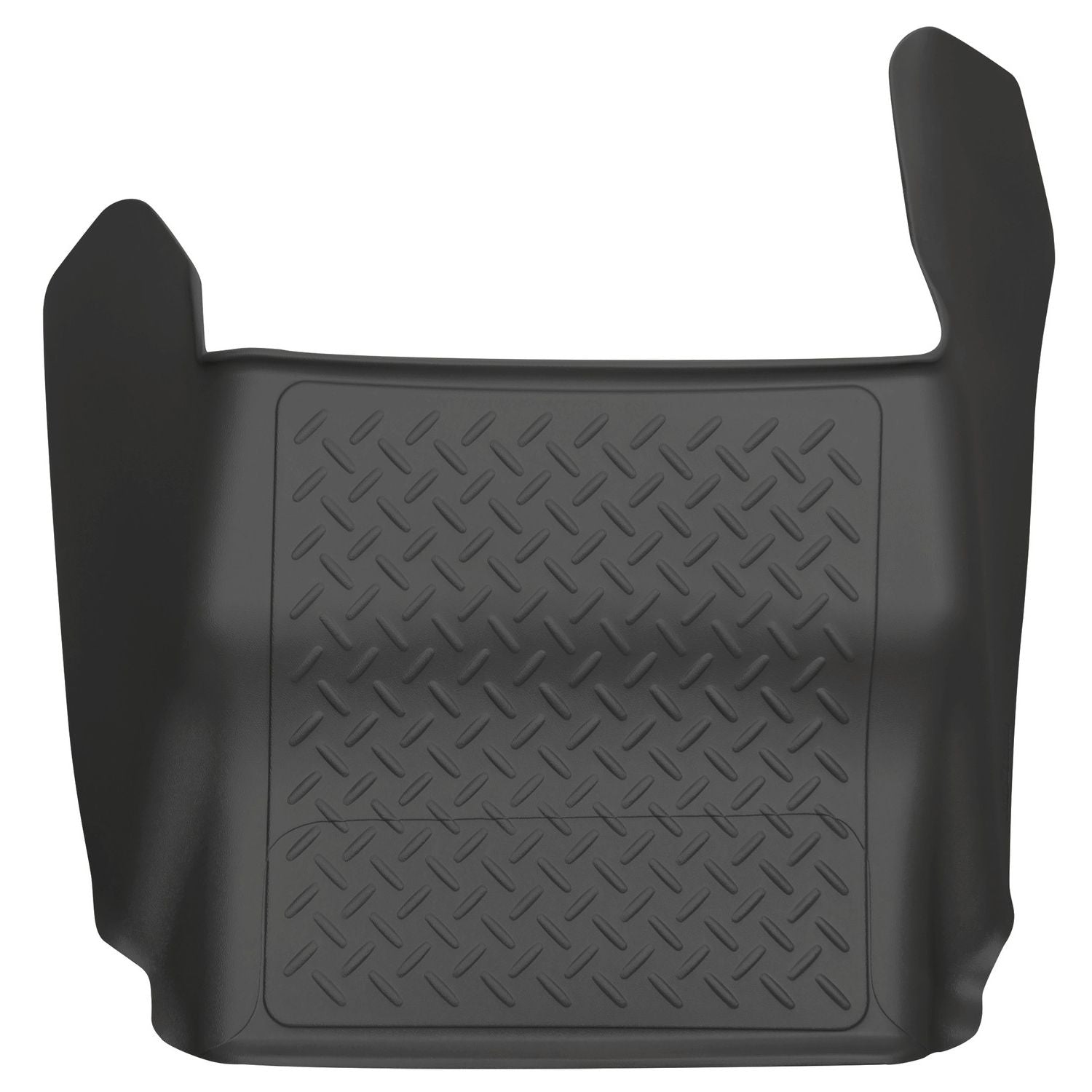Husky Liners | Weatherbeater Center Hump Floor Liner For 2009-2014 F-150 Husky Liners | 83421 in black rubber material.