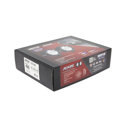 WESTIN AUTOMOTIVE | Axis LED Auxiliary Light  All  LED Auxiliary Light 4.75" Round Spot w/3W Osram (Set-2)  Black | 09-12007A-PR