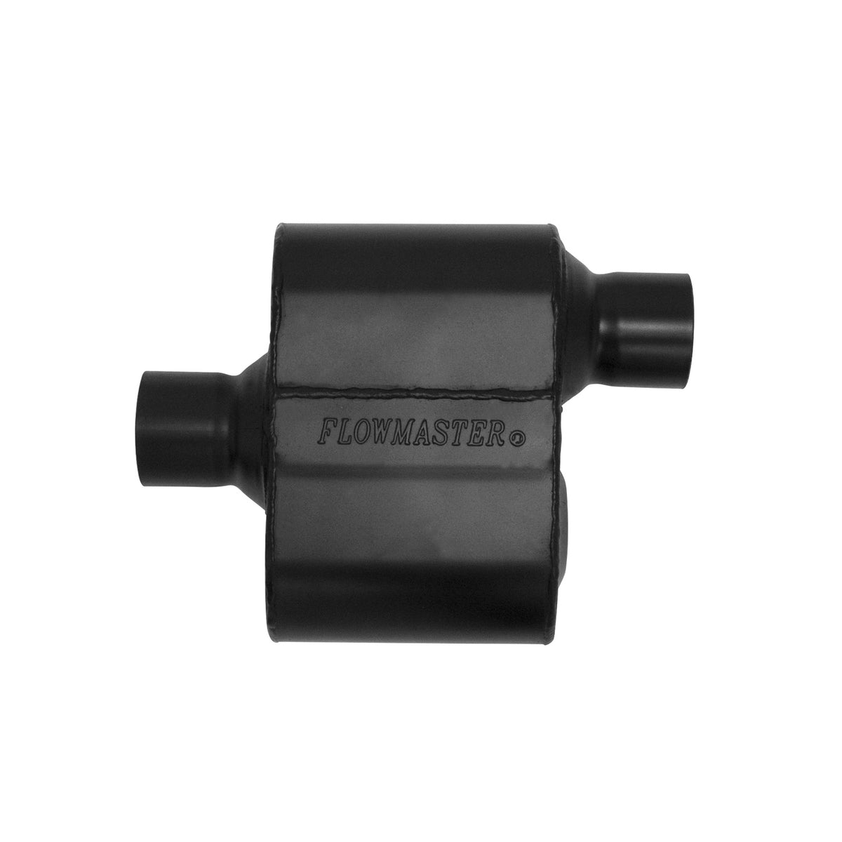 FLOWMASTER Super 10 Series Chambered Muffler Super 10 Series Stainless Steel 2.50 Inch In/Out Aggressive Sound