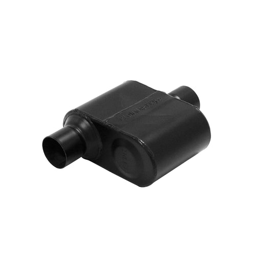 FLOWMASTER Super 10 Series Chambered Muffler Super 10 Series Stainless Steel 2.50 Offset In/ 2.50 Center Out Aggressive Sound