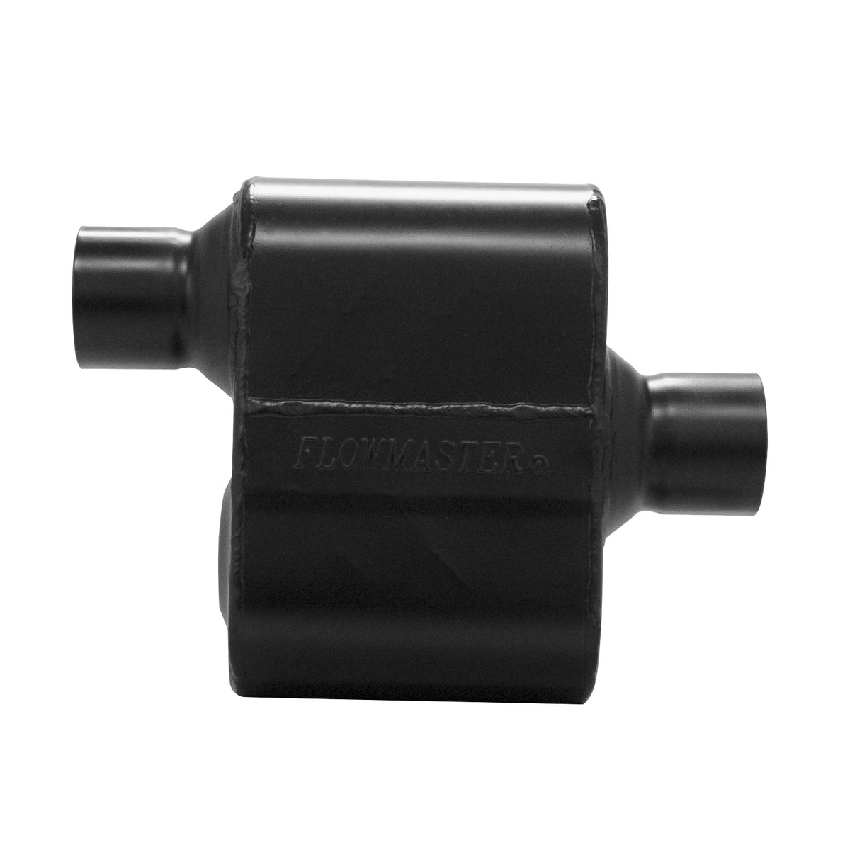 FLOWMASTER Super 10 Series Chambered Muffler Super 10 Series Stainless Steel 2.50 Offset In/ 2.50 Center Out Aggressive Sound
