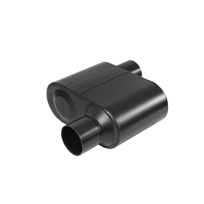 FLOWMASTER Super 10 Series Chambered Muffler Super 10 Series Stainless Steel 2.50 Offset In 2.50 Offset Out Aggressive Sound