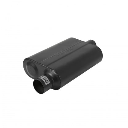 FLOWMASTER 40 Series Delta Flow Chambered Muffler 40 Delta Flow Stainless Steel 2.50 Offset In 2.50 Center Out Aggressive Sou