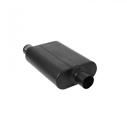 FLOWMASTER 40 Series Delta Flow Chambered Muffler 40 Delta Flow Stainless Steel 2.50 Offset In 2.50 Center Out Aggressive Sou
