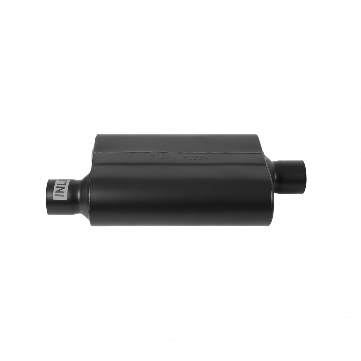 FLOWMASTER 40 Series Delta Flow Chambered Muffler 40 Delta Flow Stainless Steel 2.50 Offset In 2.50 Center Out Aggressive Sou