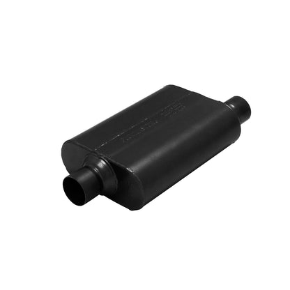 FLOWMASTER Super 44 Series Chambered Muffler Super 44 Series Stainless Steel 2.50 Inch Center In/2.50 Inch Offset Out -Aggres