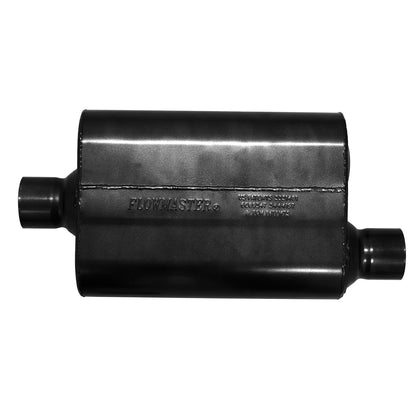 FLOWMASTER Super 44 Series Chambered Muffler Super 44 Series Stainless Steel 2.50 Inch Center In/2.50 Inch Offset Out -Aggres