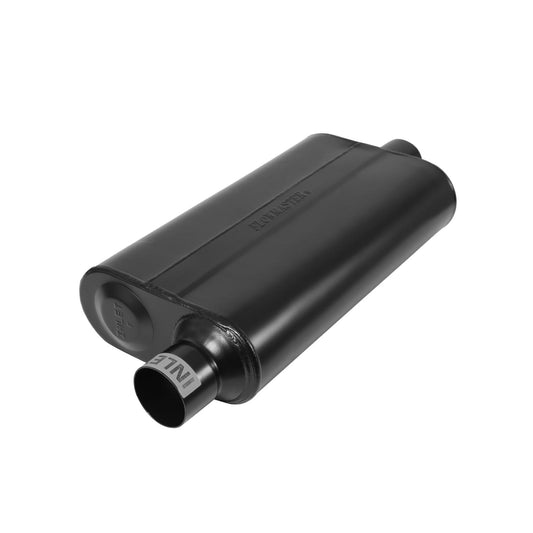 FLOWMASTER 50 Series Delta Flow Chambered Muffler 50 Delta Flow Stainless Steel 2.50 Offset In 2.50 Center Out Moderate Sound