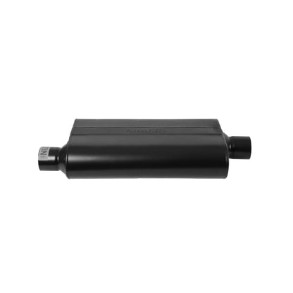 FLOWMASTER 50 Series Delta Flow Chambered Muffler 50 Delta Flow Stainless Steel 2.50 Offset In 2.50 Center Out Moderate Sound