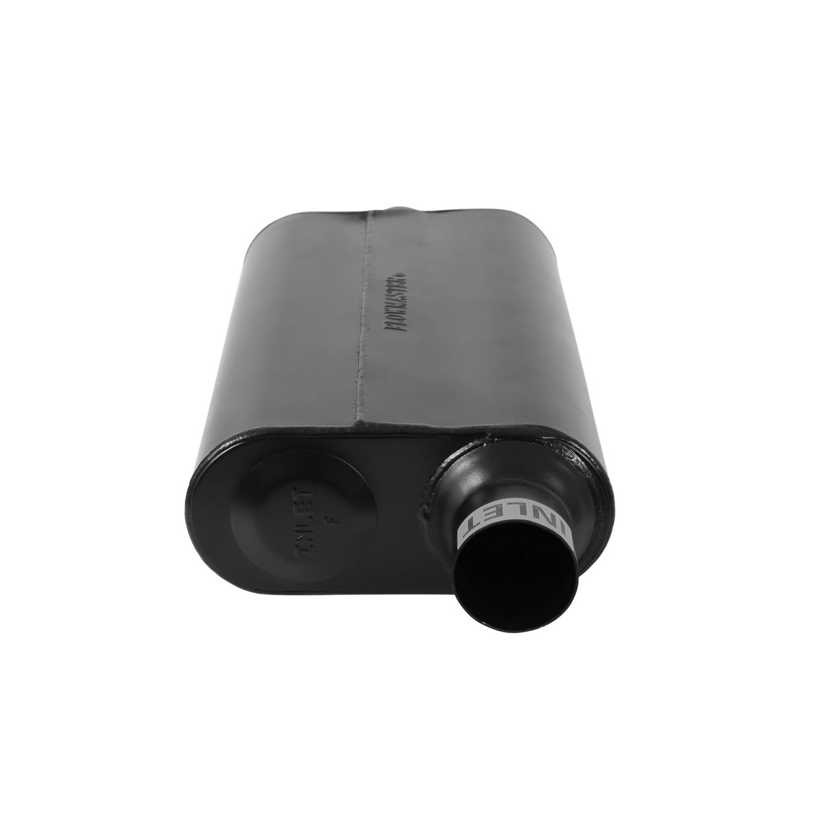 FLOWMASTER 50 Series Delta Flow Chambered Muffler 50 Delta Flow Stainless Steel 2.50 Offset In 2.50 Center Out Moderate Sound