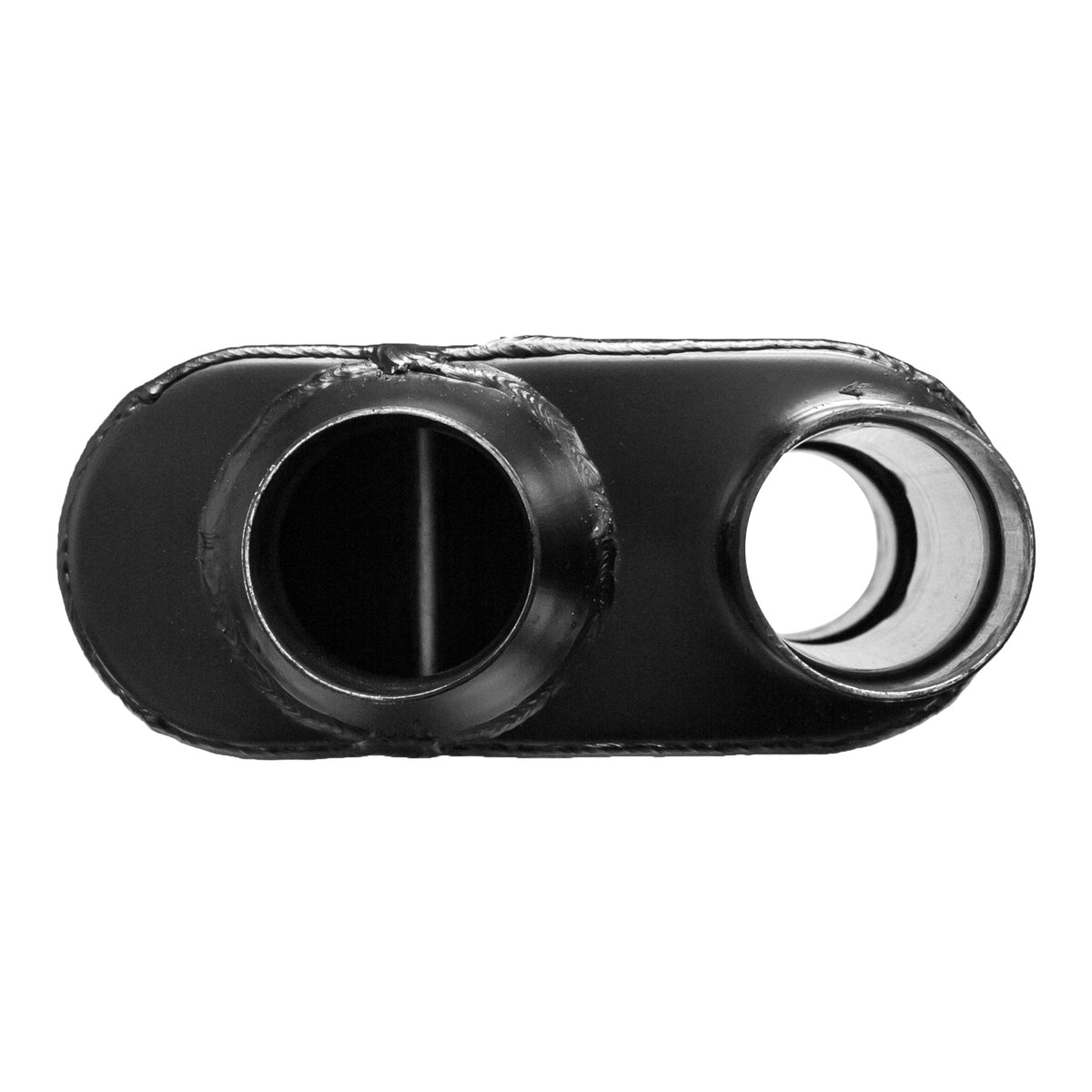 FLOWMASTER Super 10 Series Chambered Muffler Super 10 Series Stainless Steel 2.50 Offset In Dual Out Crossflow- Aggressive So
