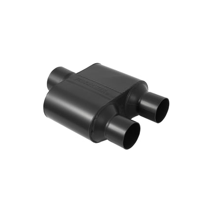 FLOWMASTER Super 10 Series Chambered Muffler Super 10 Series Stainless Steel 3.00 Center In 2.50 Dual Out Aggressive Sound