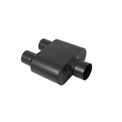 FLOWMASTER Super 10 Series Chambered Muffler Super 10 Series Stainless Steel 3.00 Center In 2.50 Dual Out Aggressive Sound