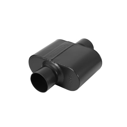 FLOWMASTER Super 10 Series Chambered Muffler Super 10 Series Stainless Steel- 3.00 Center In 3.00 Center Out Aggressive Sound