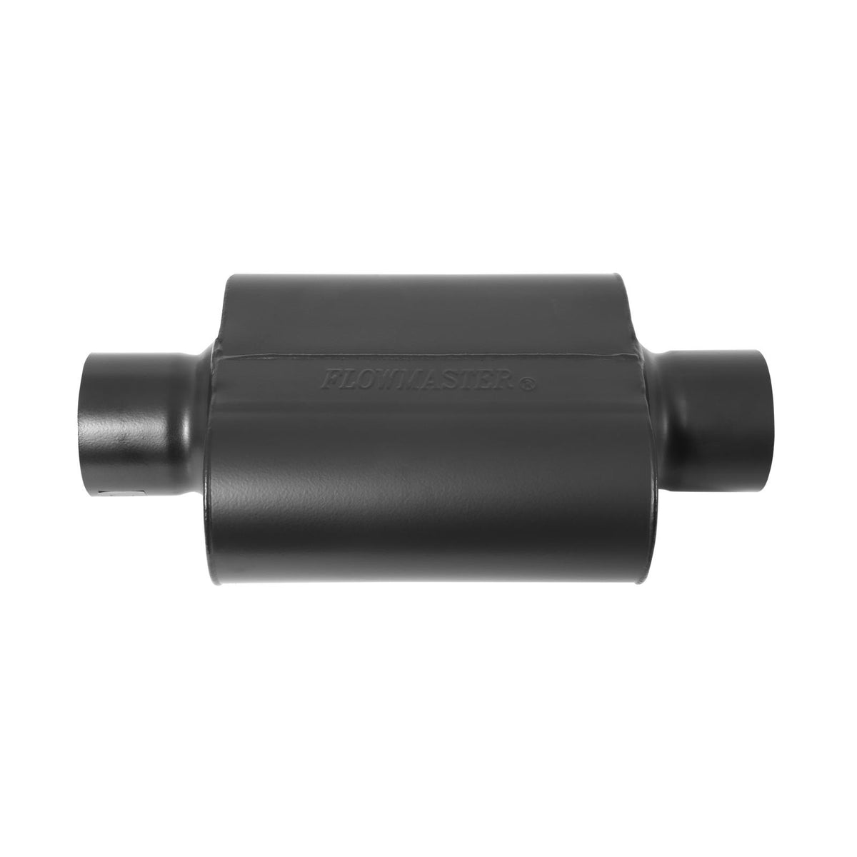 FLOWMASTER 40 Series Delta Force Race Muffler 40 Series Race Muffler 409SS- 3.00 Center In 3.00 Center Out Aggressive Sound