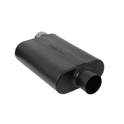 FLOWMASTER 40 Series Delta Flow Chambered Muffler 40 Delta Flow Stainless Steel 3.00 Offset In 3.00 Center Out Aggressive Sou