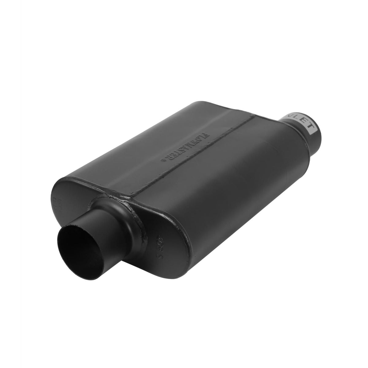 FLOWMASTER 40 Series Delta Flow Chambered Muffler 40 Delta Flow Stainless Steel 3.00 Offset In 3.00 Center Out Aggressive Sou
