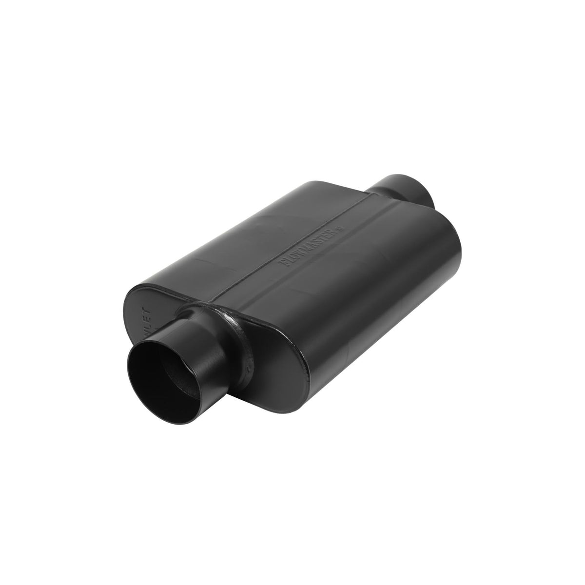 FLOWMASTER 40 Series Delta Force Race Muffler 40 Series Race Muffler 409SS 3.50 Center In 3.50 Center Out -Aggressive Sound