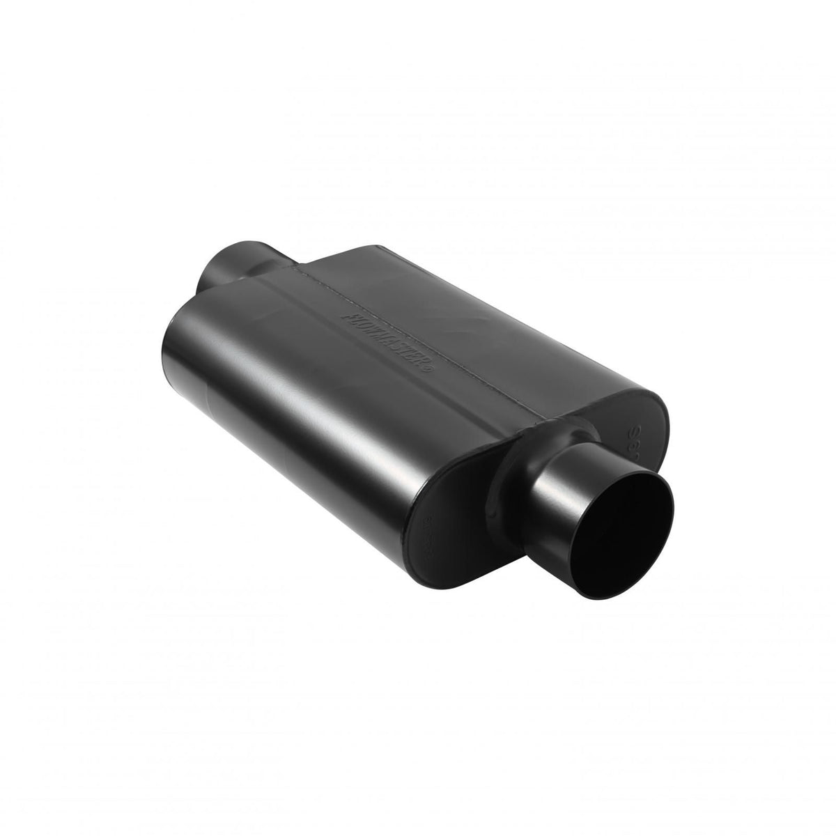 FLOWMASTER 40 Series Delta Force Race Muffler 40 Series Race Muffler 409SS 3.50 Center In 3.50 Center Out -Aggressive Sound