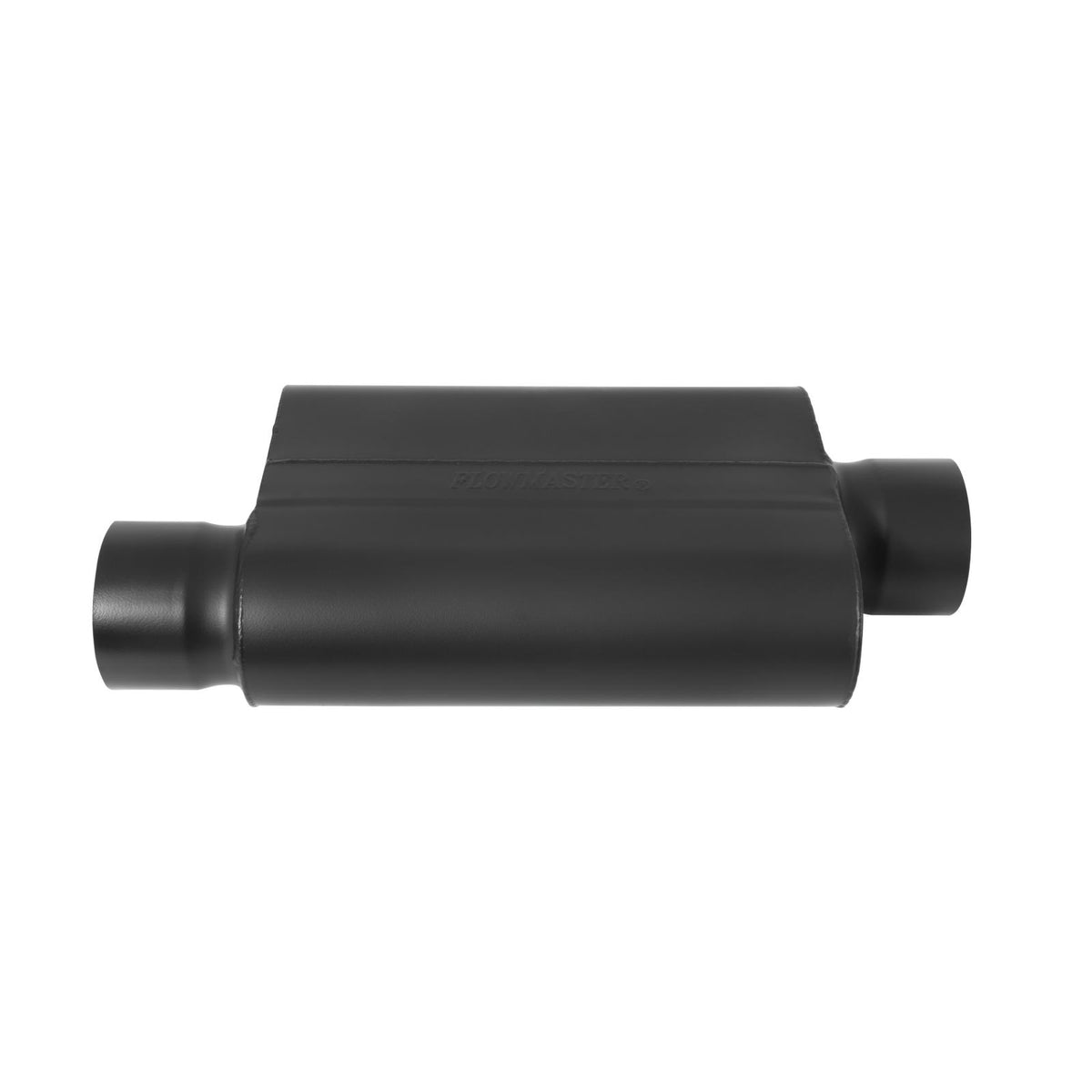 FLOWMASTER 40 Series Delta Force Race Muffler 40 Series Race Muffler 409SS 3.50 Offset In 3.50 Center Out -Aggressive Sound