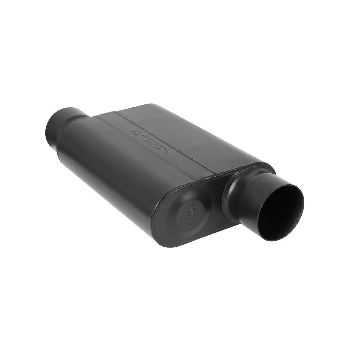 FLOWMASTER 40 Series Delta Force Race Muffler 40 Series Race Muffler 409SS 3.50 Offset In 3.50 Offset Out -Aggressive Sound