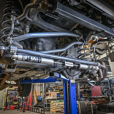Synergy 2003-2013 Ram 2500 / 3500 Dual Steering Stabilizer Bracket — Synergy 2003-2013 Ram 2500 / 3500 Dual Steering Stabiliz