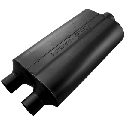 FLOWMASTER Super 50 Series Chambered Muffler Super 50 Stainless Steel 2.25 Dual In 3.00 Center Out Mild Sound