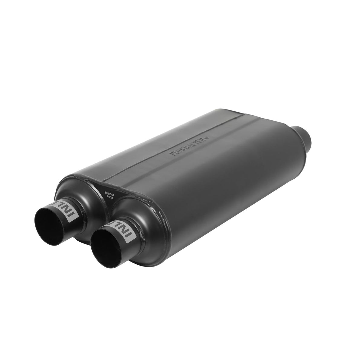 FLOWMASTER 50 Series Hd Chambered Muffler 50 H.D. Stainless Steel 2.50 Dual In 2.50 Dual Out Moderate Sound