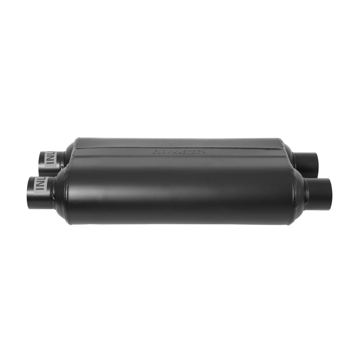 FLOWMASTER 50 Series Hd Chambered Muffler 50 H.D. Stainless Steel 2.50 Dual In 2.50 Dual Out Moderate Sound