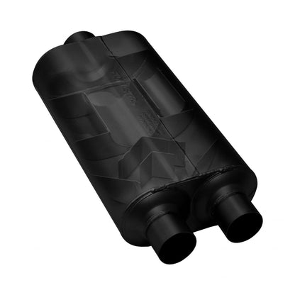 FLOWMASTER 50 Series Hd Chambered Muffler 50 H.D. Stainless Steel 2.50 Dual In 2.50 Dual Out Moderate Sound