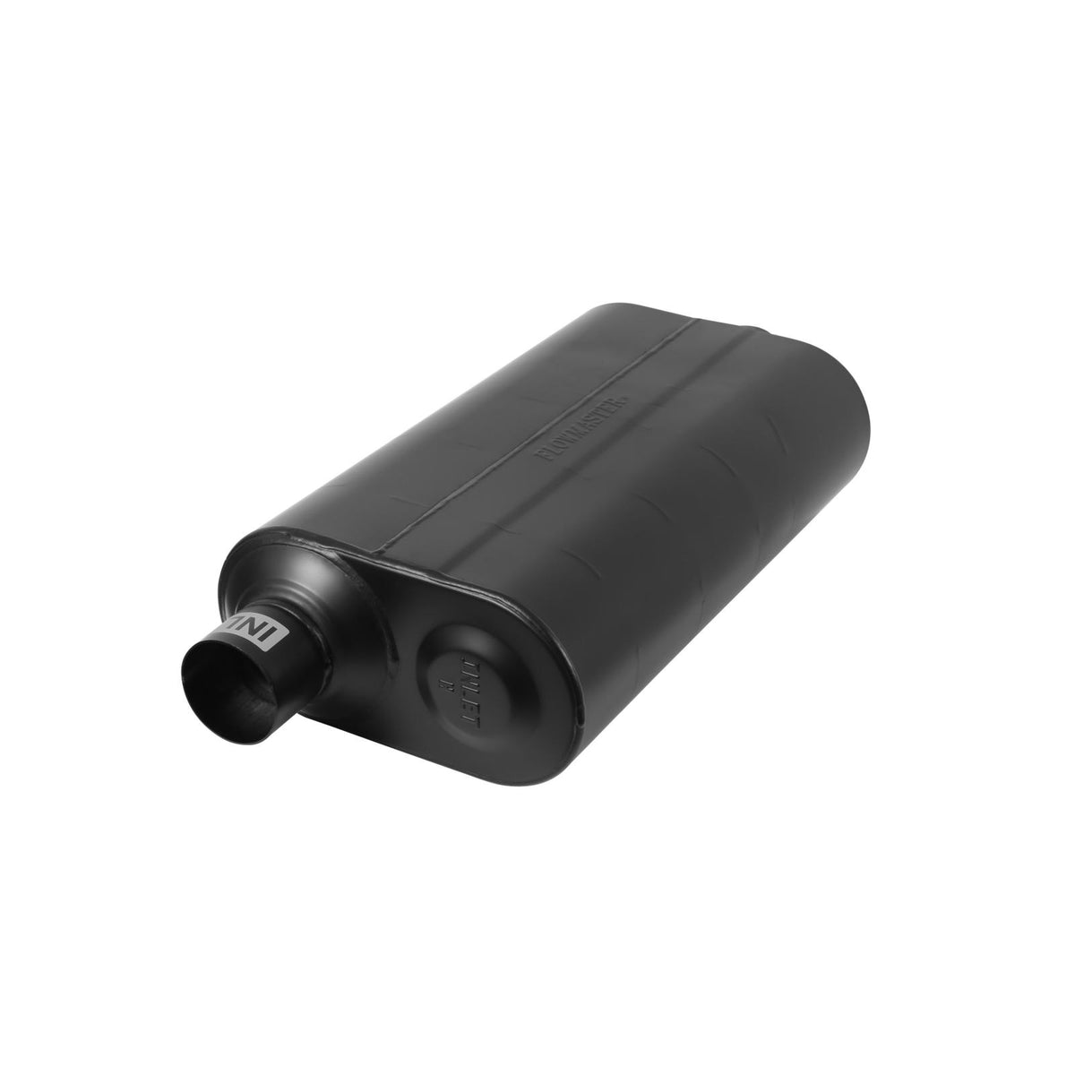 FLOWMASTER Super 50 Series Chambered Muffler Super 50 Stainless Steel 2.50 Offset In 2.50 Center Out Mild Sound