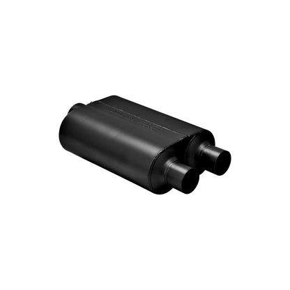 FLOWMASTER Super 40 Series Chambered Muffler Super 40 Stainless Steel 3.00 Center In 2.50 Dual Out Aggressive Sound