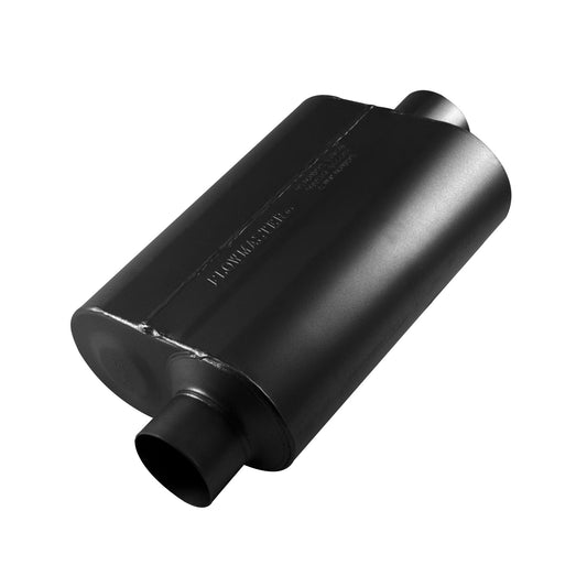 FLOWMASTER Super 40 Series Chambered Muffler Super 40 Stainless Steel 3.00 Offset In 3.00 Center Out Aggressive Sound