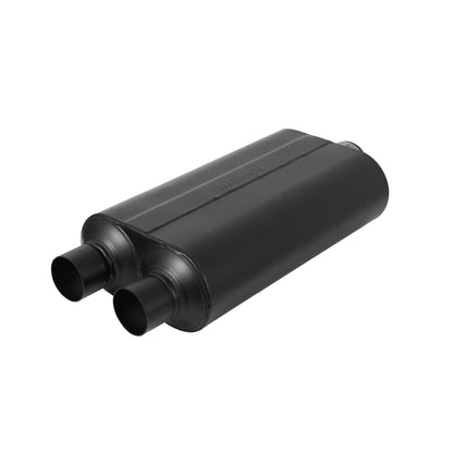 FLOWMASTER Super 50 Series Chambered Muffler Super 50 Stainless Steel 3.00 Center In 2.50 Dual Out Mild Sound