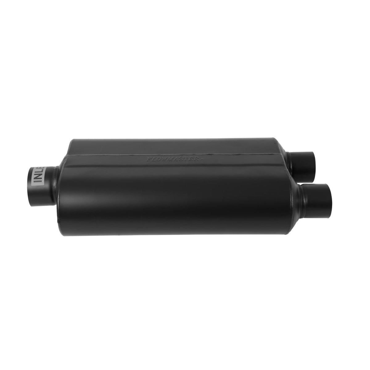 FLOWMASTER Super 50 Series Chambered Muffler Super 50 Stainless Steel 3.00 Center In 2.50 Dual Out Mild Sound