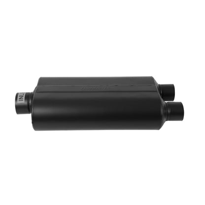 FLOWMASTER Super 50 Series Chambered Muffler Super 50 Stainless Steel 3.00 Center In 2.50 Dual Out Mild Sound