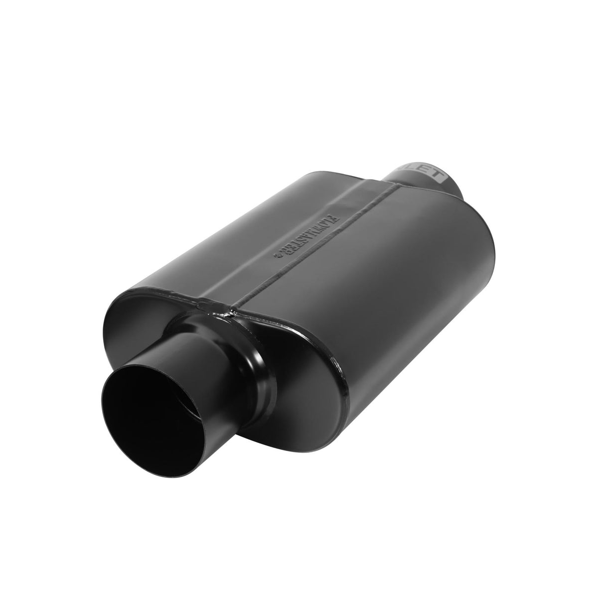FLOWMASTER 40 Series Delta Force Race Muffler Top Ten Race Muffler 409SS 4.00 Center In 4.00 Center Out Aggressive Sound