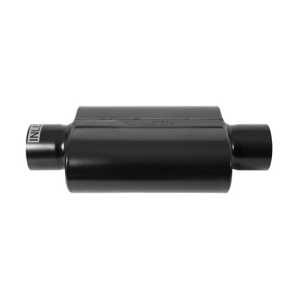 FLOWMASTER 40 Series Delta Force Race Muffler Top Ten Race Muffler 409SS 4.00 Center In 4.00 Center Out Aggressive Sound